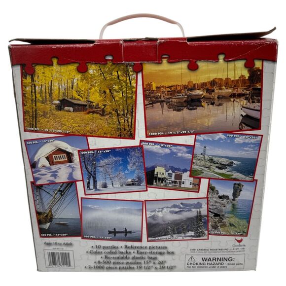 Deluxe 10 jigsaw Puzzle Pack New Landscape Nature 6000 total pieces - Picture 2 of 6